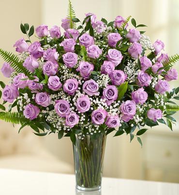 Ultimate Elegance   Long Stem Purple Roses