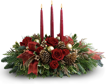 Bright Christmas centerpiece