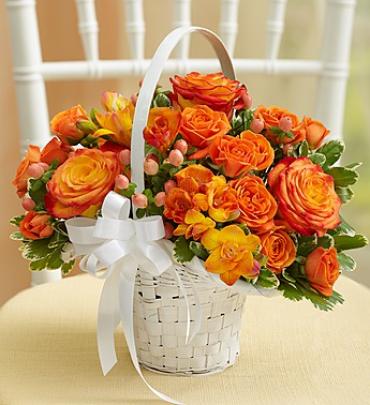 Golden rose basket deals