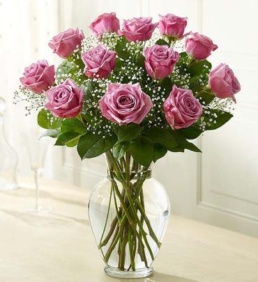 Rose Elegance  Premium Long Stem Purple Roses