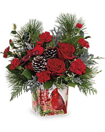 A Cardinal Cheer Bouquet