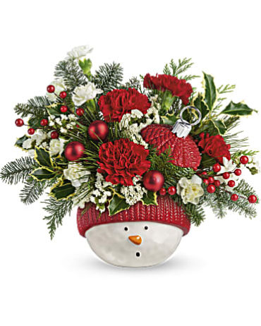 Teleflora Snowman Ornament Bouquet