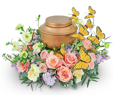 Wind Beneath My Wings Urn Bouquet