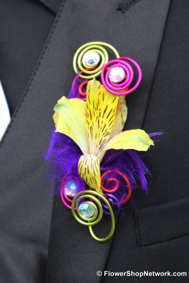 kaleidoscope  of color Boutonniere