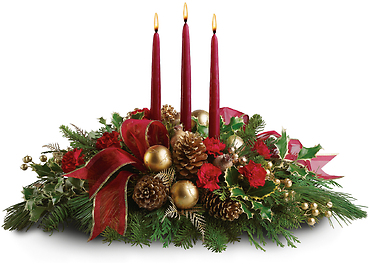 Bright Christmas centerpiece