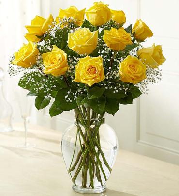 Rose Elegance remium Long Stem Yellow Roses
