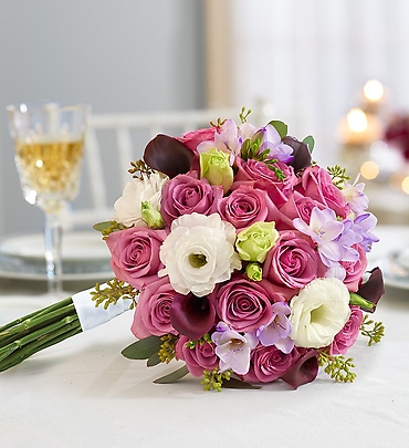 Purple Elegance Mixed Bouquet