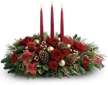 Bright Christmas centerpiece