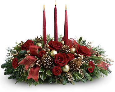 Bright Christmas centerpiece