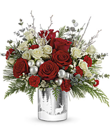 Teleflora\'s Wintry Wishes Bouquet Premium