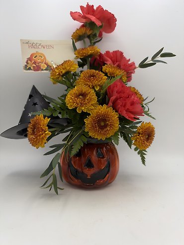 Jack-O-Lantern Candle Arrangement