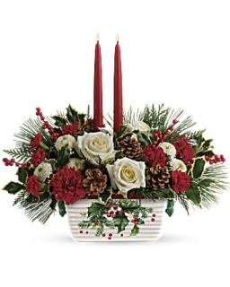 Teleflora\'s Balls Of Holly Centerpiece